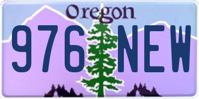 OR license plate 976NEW