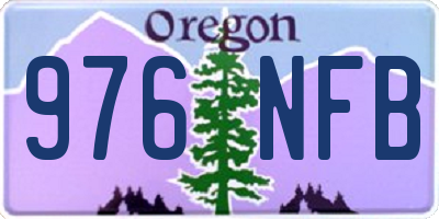 OR license plate 976NFB