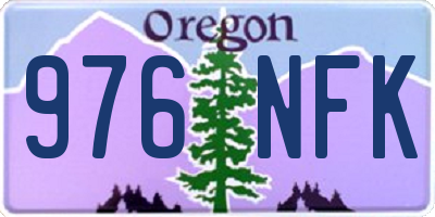 OR license plate 976NFK