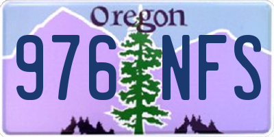 OR license plate 976NFS