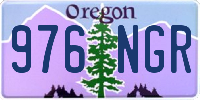 OR license plate 976NGR