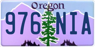OR license plate 976NIA