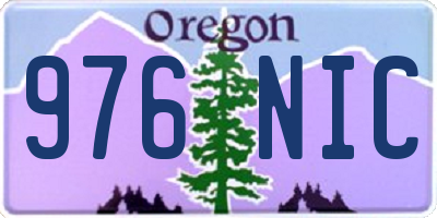 OR license plate 976NIC