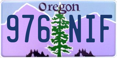 OR license plate 976NIF