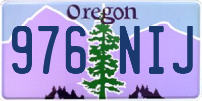 OR license plate 976NIJ