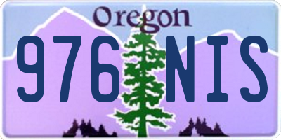 OR license plate 976NIS