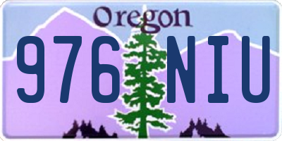 OR license plate 976NIU