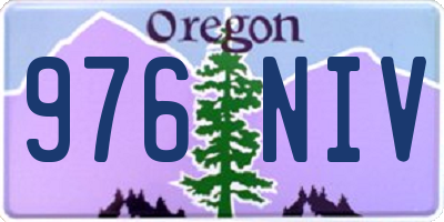 OR license plate 976NIV