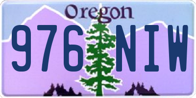 OR license plate 976NIW