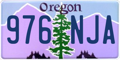 OR license plate 976NJA