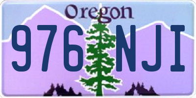 OR license plate 976NJI