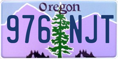 OR license plate 976NJT