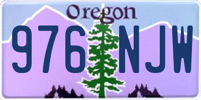 OR license plate 976NJW
