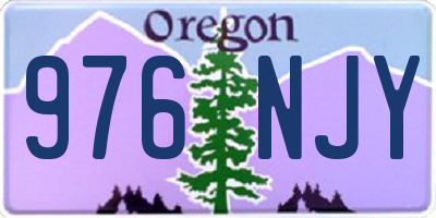 OR license plate 976NJY