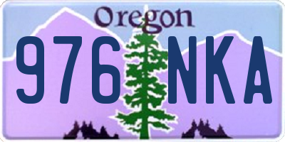 OR license plate 976NKA