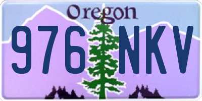 OR license plate 976NKV