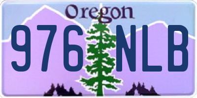OR license plate 976NLB