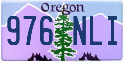 OR license plate 976NLI