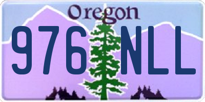 OR license plate 976NLL