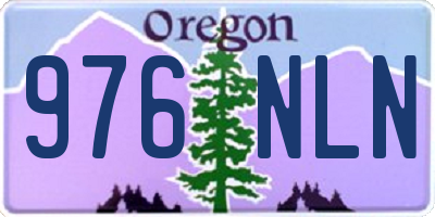 OR license plate 976NLN