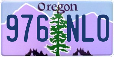 OR license plate 976NLO