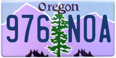 OR license plate 976NOA