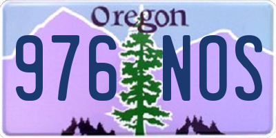 OR license plate 976NOS