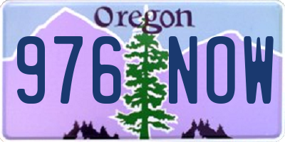OR license plate 976NOW