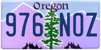 OR license plate 976NOZ