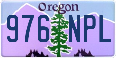 OR license plate 976NPL