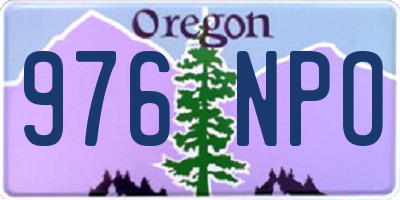 OR license plate 976NPO