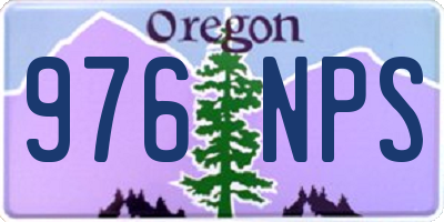 OR license plate 976NPS