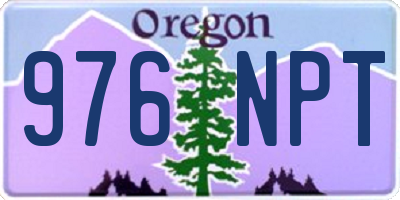 OR license plate 976NPT