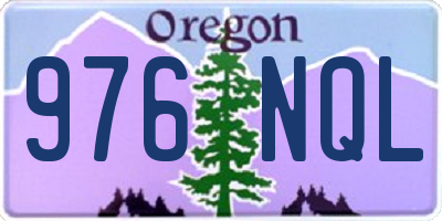 OR license plate 976NQL
