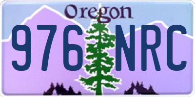 OR license plate 976NRC