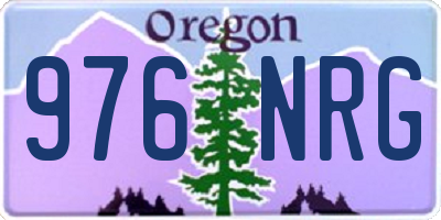 OR license plate 976NRG