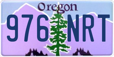 OR license plate 976NRT