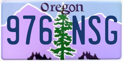 OR license plate 976NSG