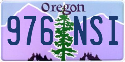 OR license plate 976NSI