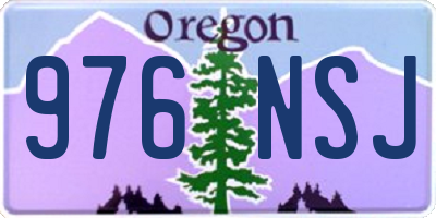 OR license plate 976NSJ