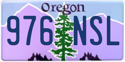 OR license plate 976NSL