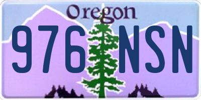 OR license plate 976NSN