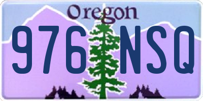 OR license plate 976NSQ