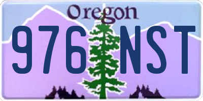 OR license plate 976NST