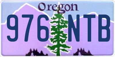 OR license plate 976NTB