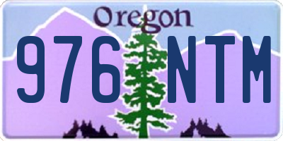 OR license plate 976NTM