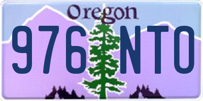 OR license plate 976NTO