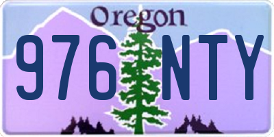 OR license plate 976NTY