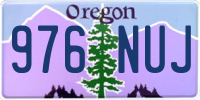 OR license plate 976NUJ