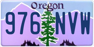 OR license plate 976NVW